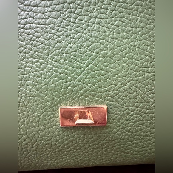 Authentic Versace Collection Convertible Green Leather Bag with Gold Hardware - Picture 8 of 16